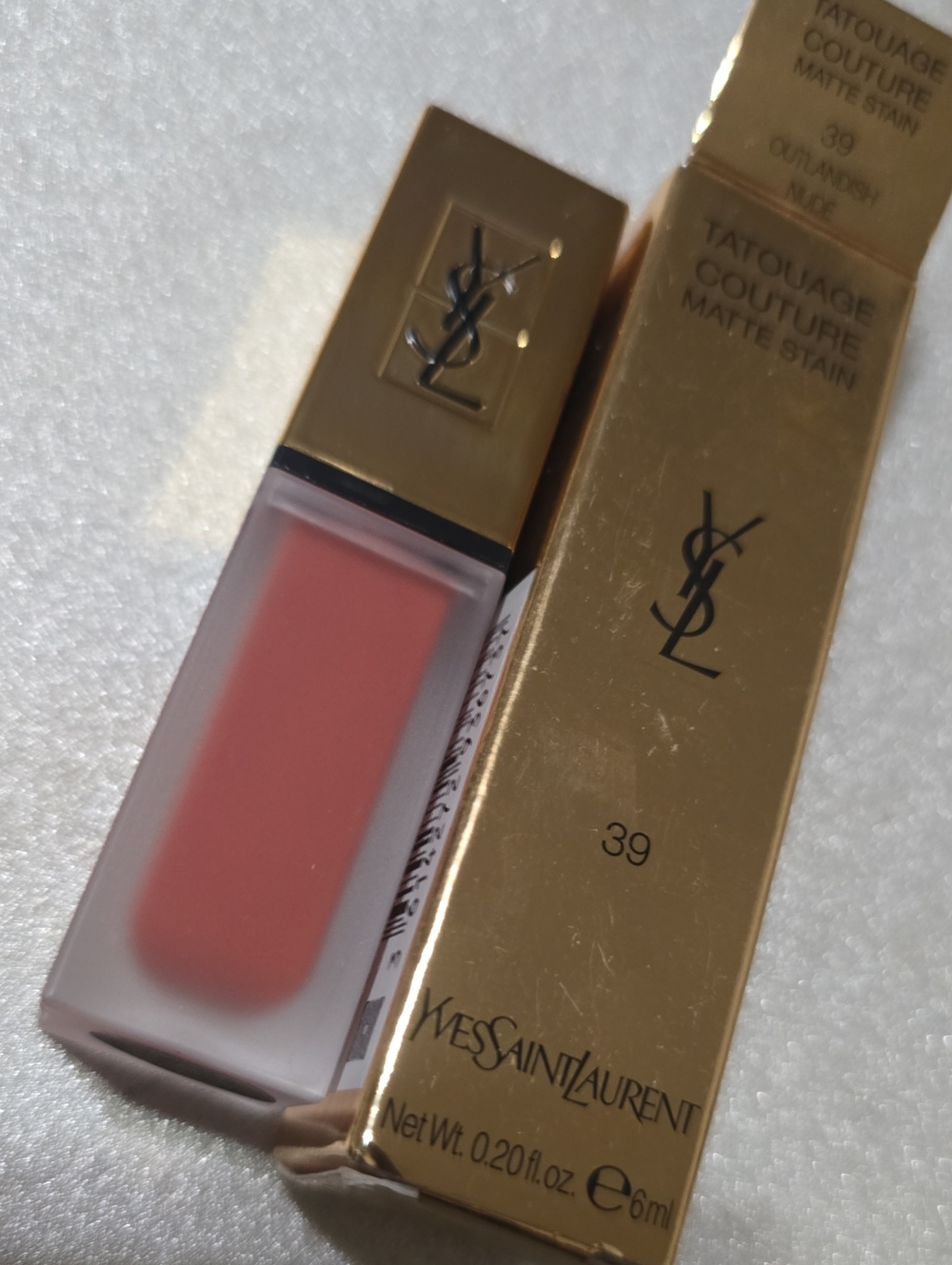 🧚♀️N°39 OUTLANDISH NUDE YSL RARE Tatouage Couture Matte Stain NWT - Picture 5 of 6